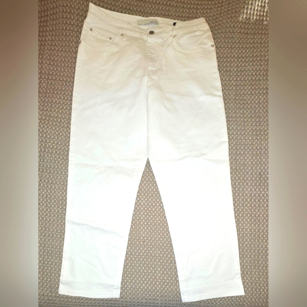 Ella Moss White Straight Jeans